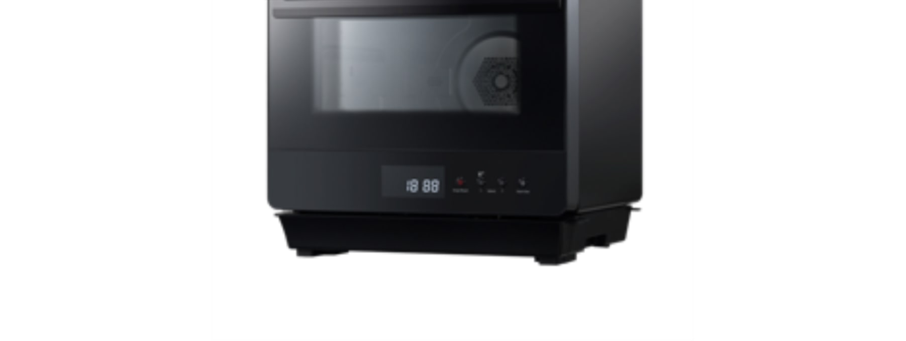 Panasonic - 1.1 cu. Ft Counter top Microwave in Black - NNCS89LB