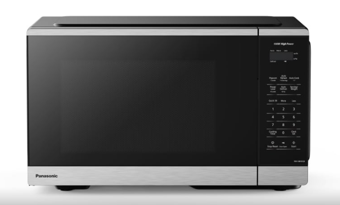 Panasonic - 0.9 cu. Ft Counter top Microwave in Black - NNSB42QSC
