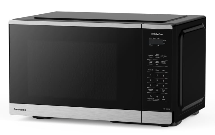 Panasonic - 0.9 cu. Ft Counter top Microwave in Black - NNSB42QSC