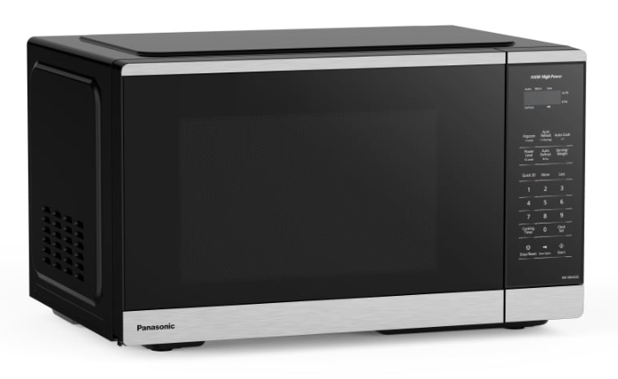 Panasonic - 0.9 cu. Ft Counter top Microwave in Black - NNSB42QSC