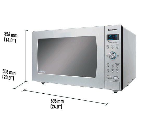 Panasonic - 2.2 cu. Ft Counter top Microwave in Stainless - NNSD986SC