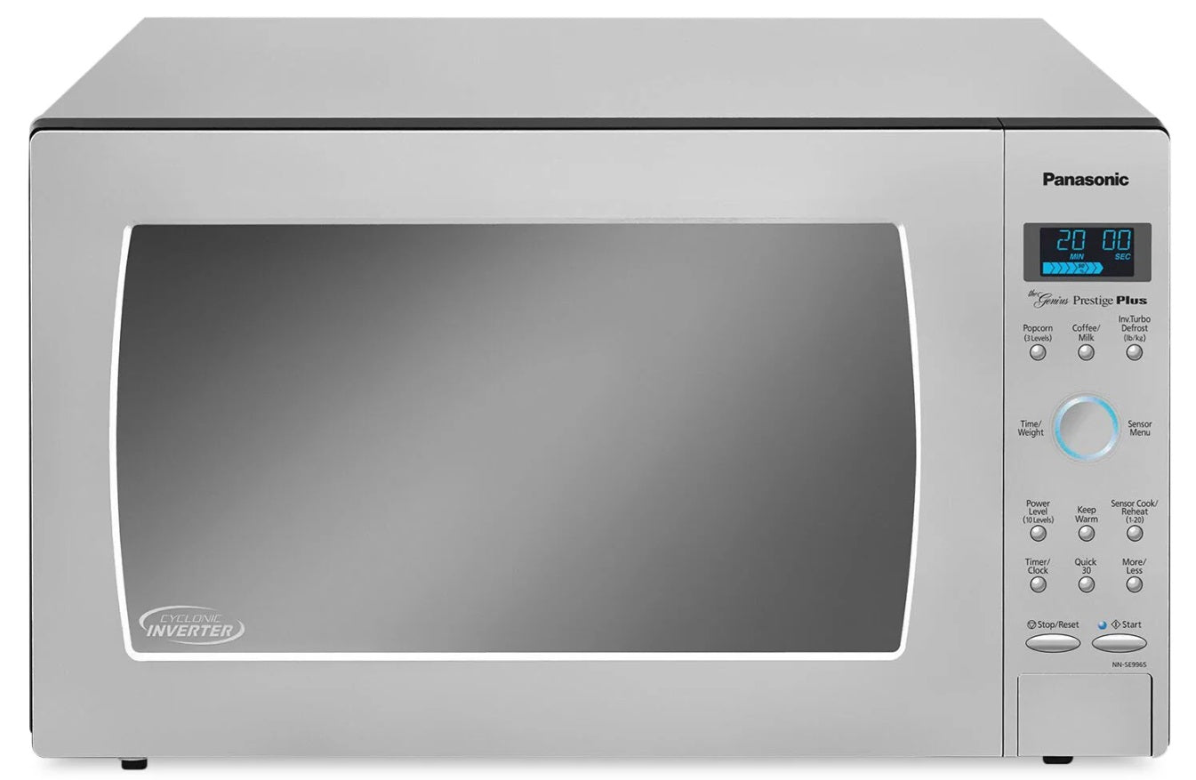 Panasonic - 2.2 cu. Ft Counter top Microwave in Stainless - NNSE996SC