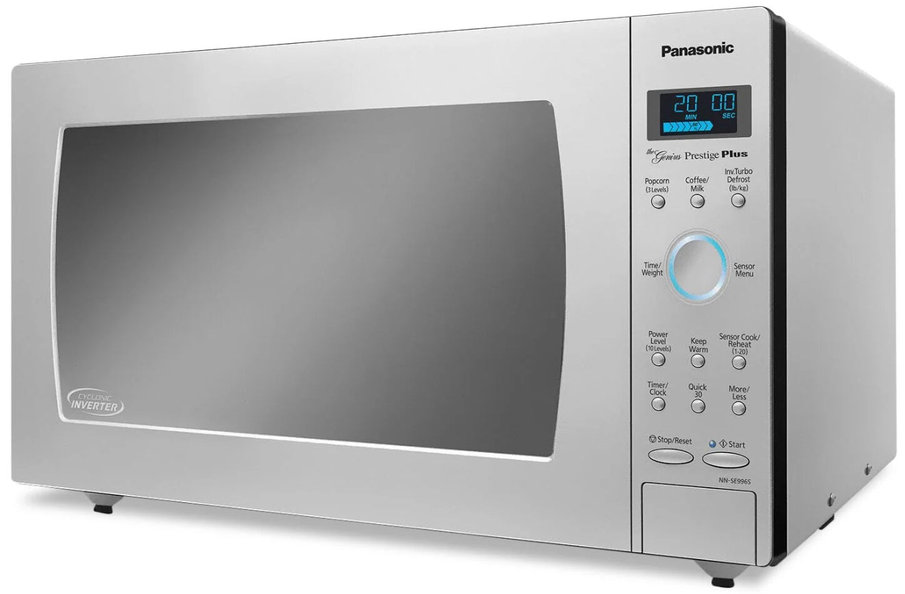 Panasonic - 2.2 cu. Ft Counter top Microwave in Stainless - NNSE996SC