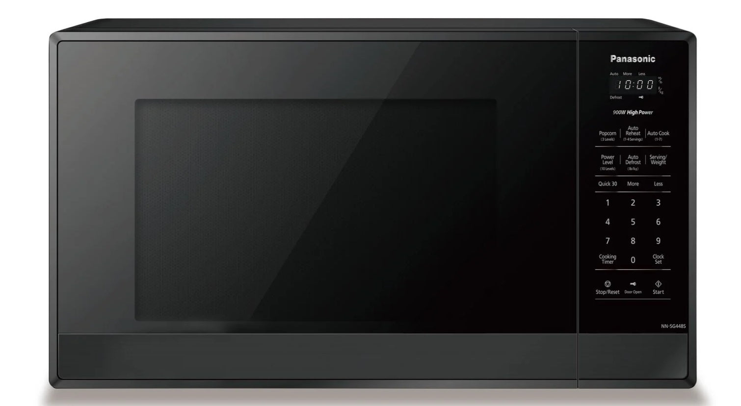 Panasonic - 0.9 cu. Ft Counter top Microwave in Black - NNSG448SC