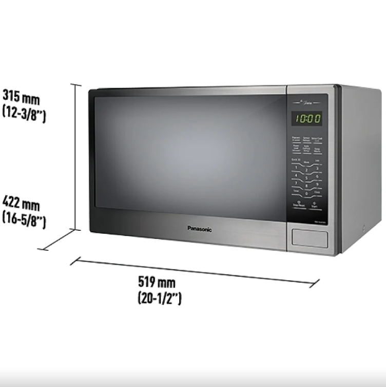 Panasonic - 1.3 cu. Ft Counter top Microwave in Stainless - NNSG656SC