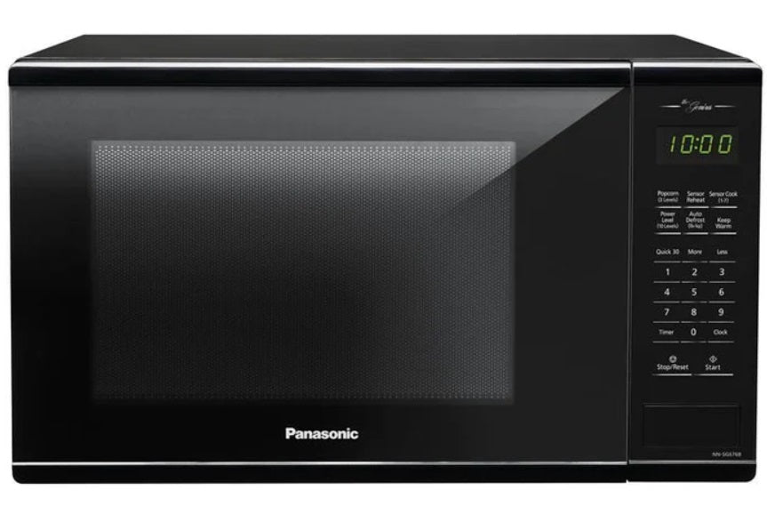 Panasonic - 1.3 cu. Ft Counter top Microwave in Black - NNSG676BC
