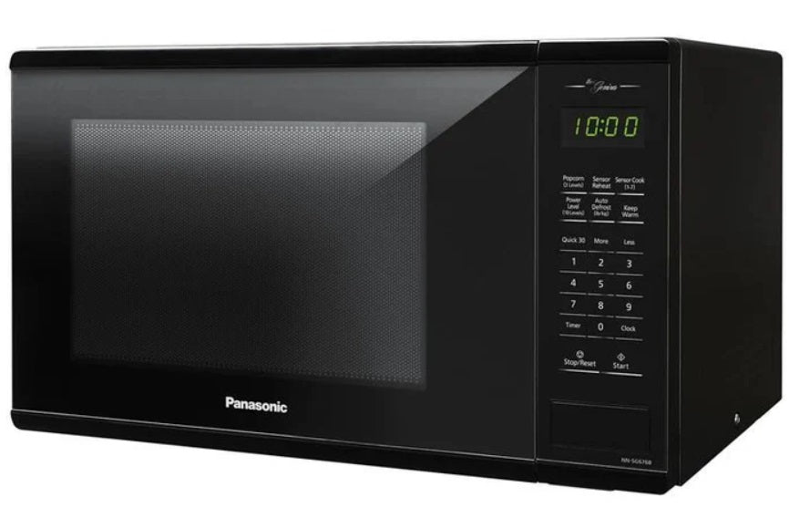 Panasonic - 1.3 cu. Ft Counter top Microwave in Black - NNSG676BC