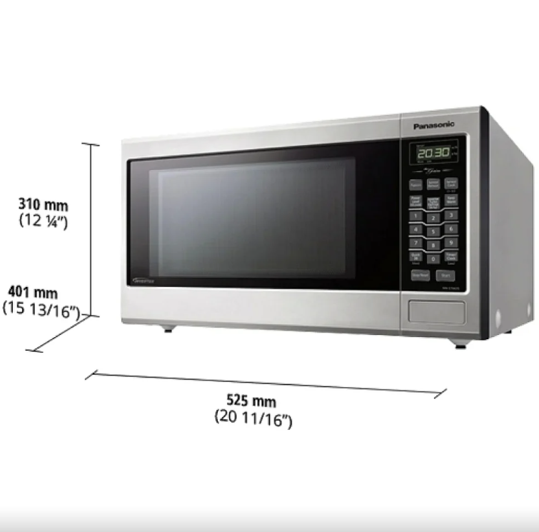 Panasonic - 1.2 cu. Ft Counter top Microwave in Stainless - NNST663SCC