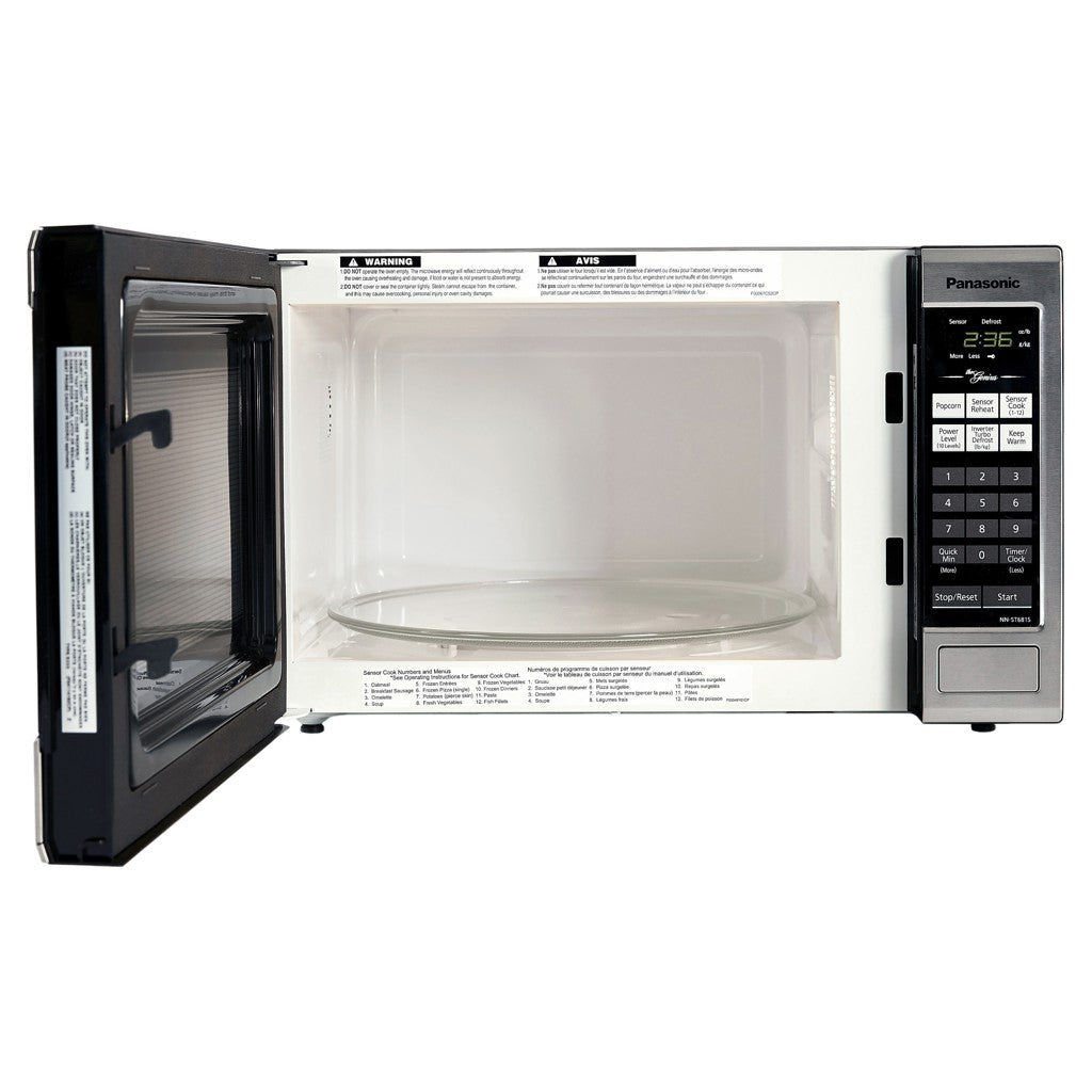 Panasonic - 1.2 cu. Ft Counter top Microwave in Stainless - NNST681SCC
