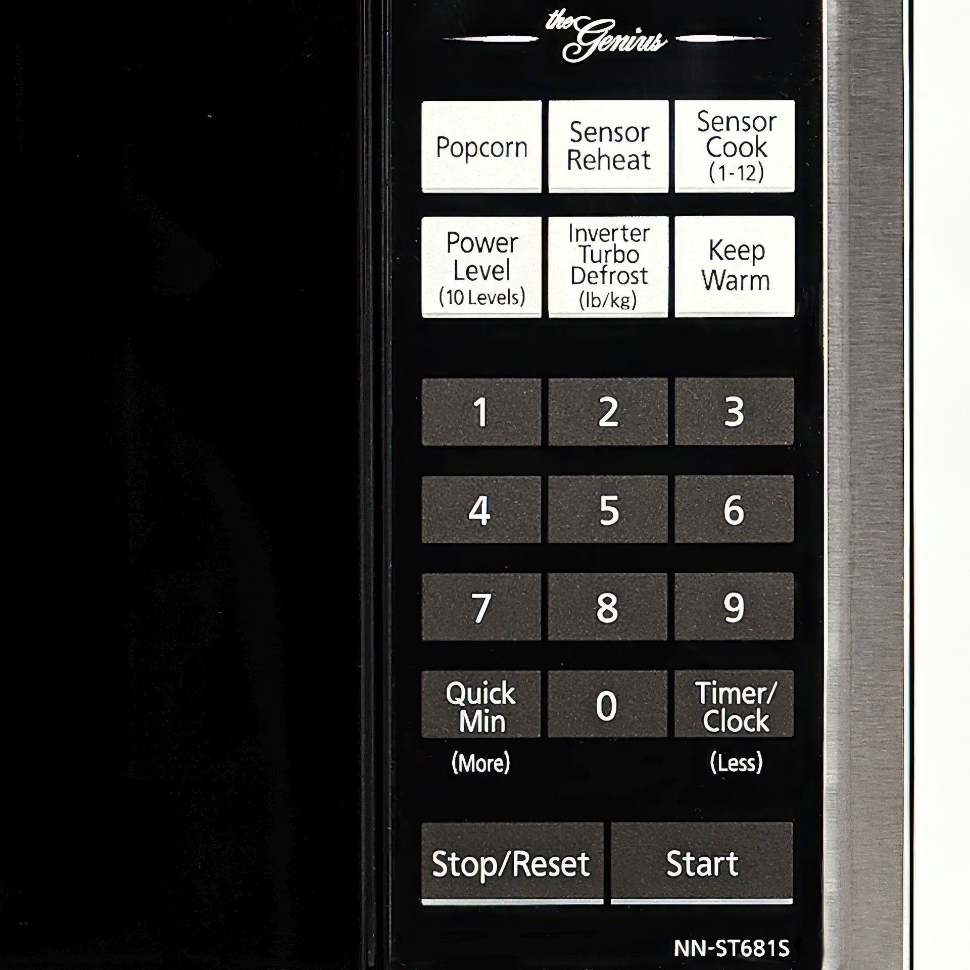 Panasonic - 1.2 cu. Ft Counter top Microwave in Stainless - NNST681SCC