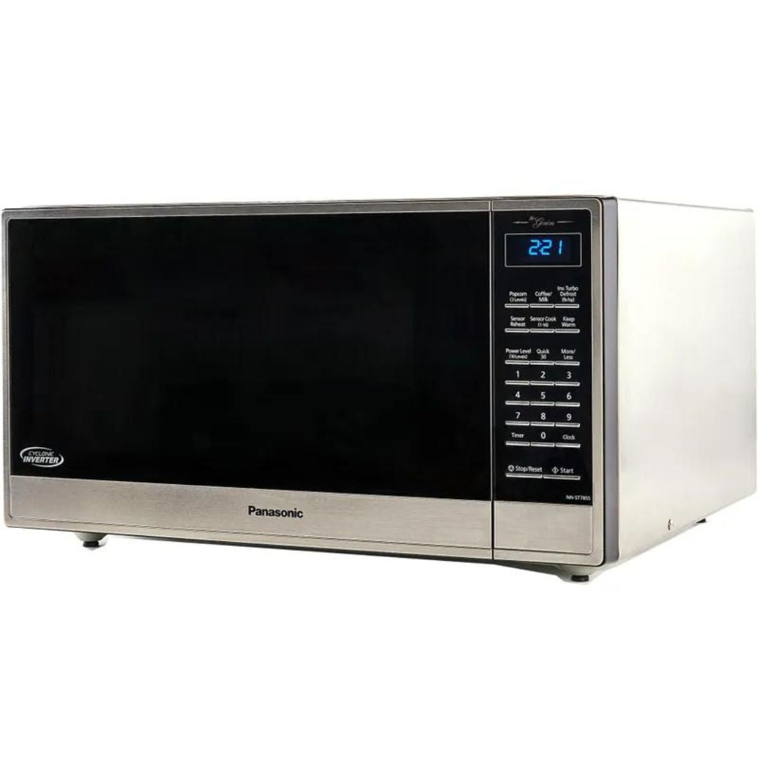 Panasonic - 1.6 cu. Ft Counter top Microwave in Stainless - NNST785SC