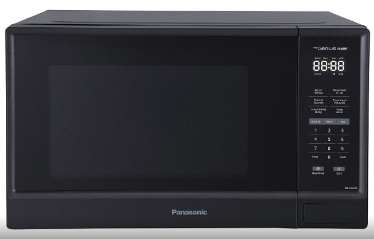 Panasonic - 1.3 cu. Ft Counter top Microwave in Black - NNSU65NB