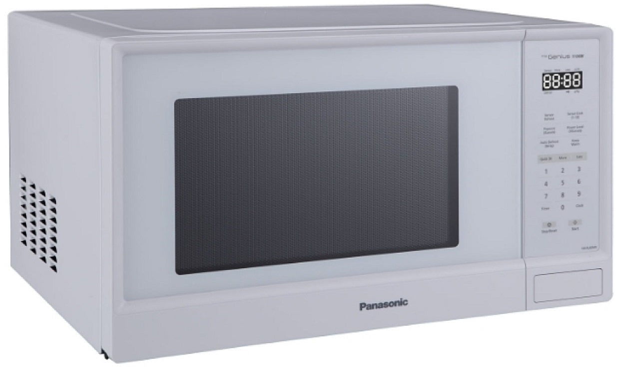 Panasonic - 1.3 cu. Ft Counter top Microwave in White - NNSU65NW