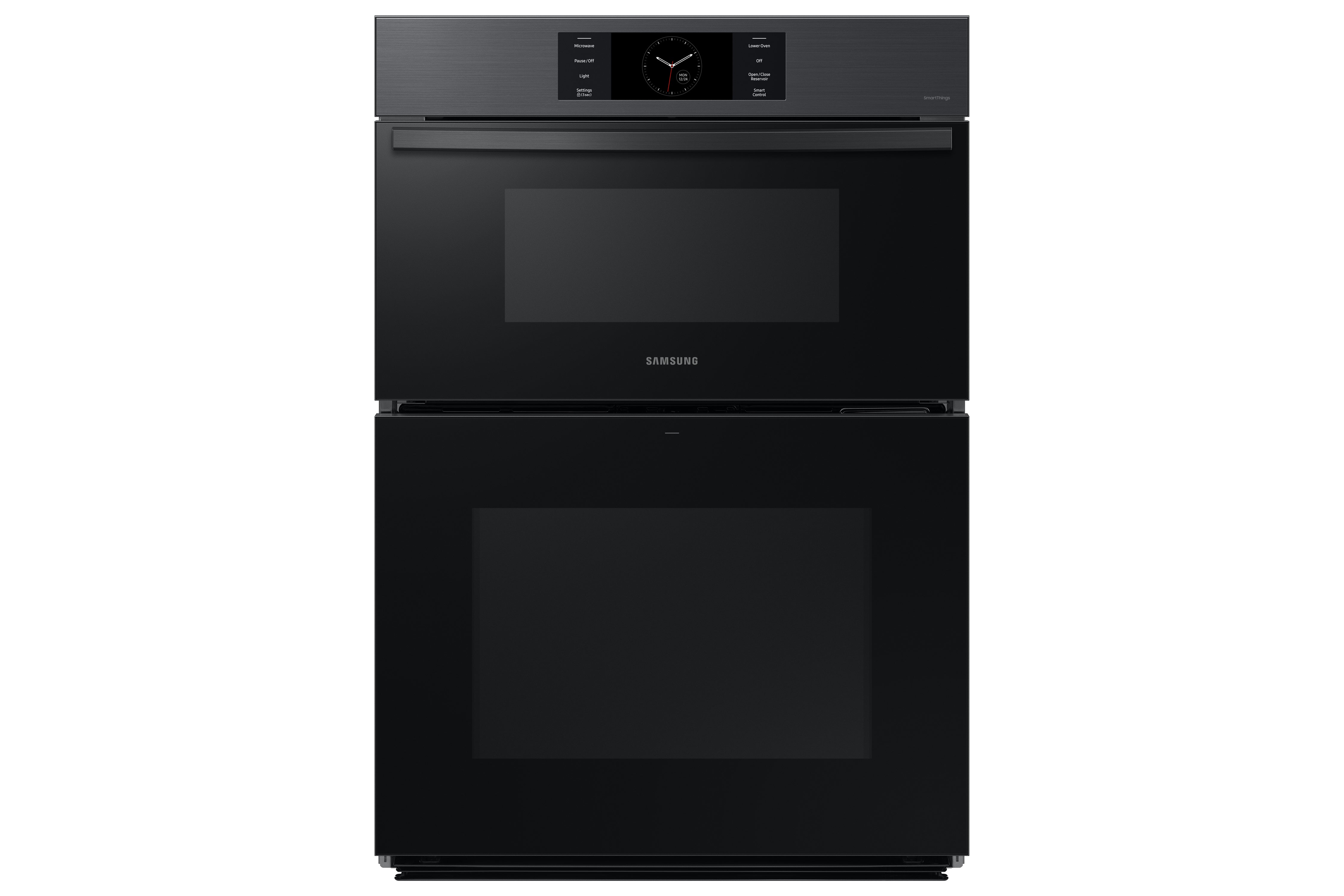 Samsung - 5.1 cu. ft Combination Wall Oven in Matte Black - NQ70CG700DMTAA