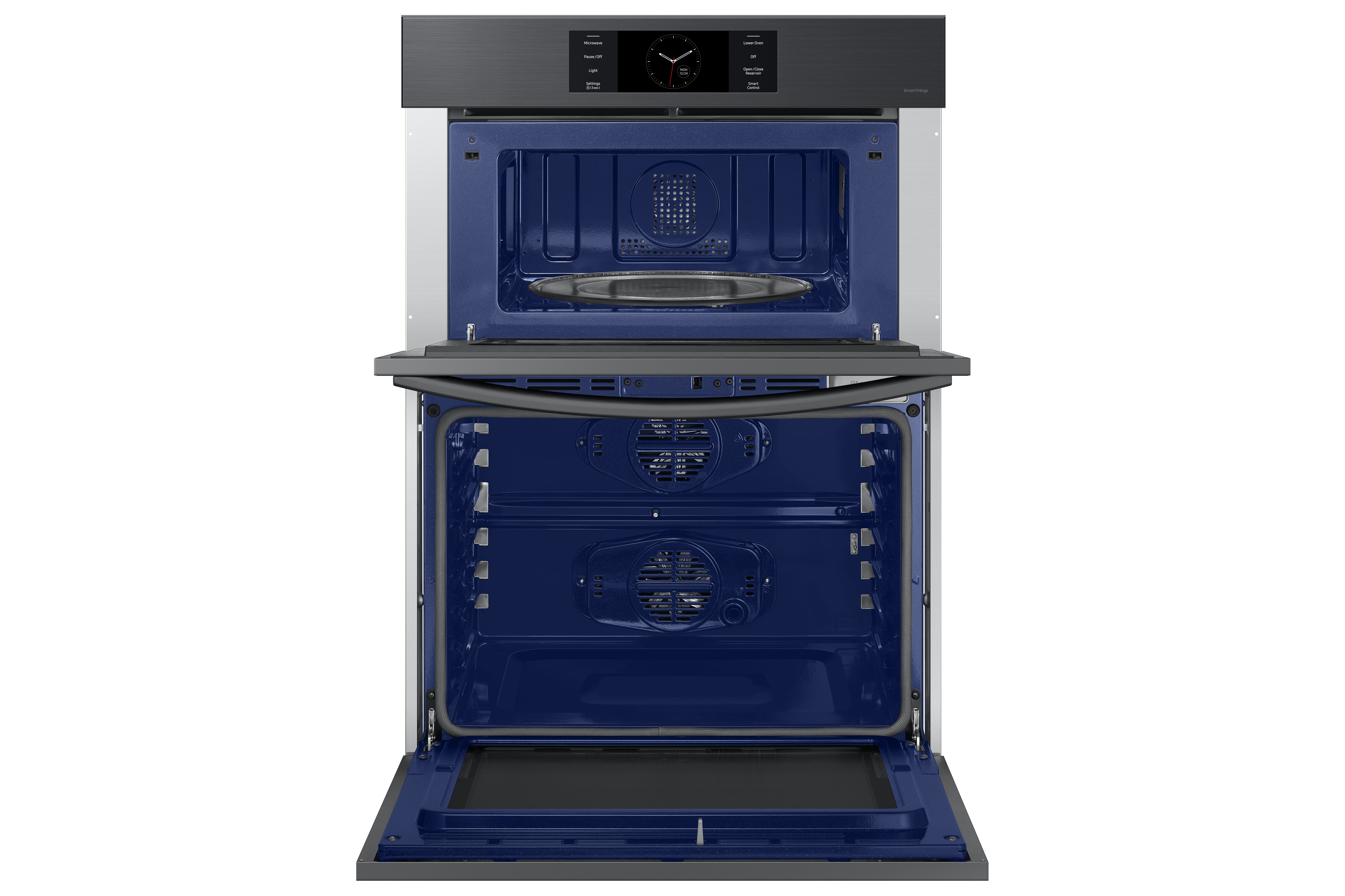 Samsung - 5.1 cu. ft Combination Wall Oven in Matte Black - NQ70CG700DMTAA