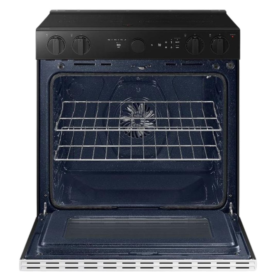 Samsung - 6.3 cu. ft Electric Range in White - NSE6DB850012AC