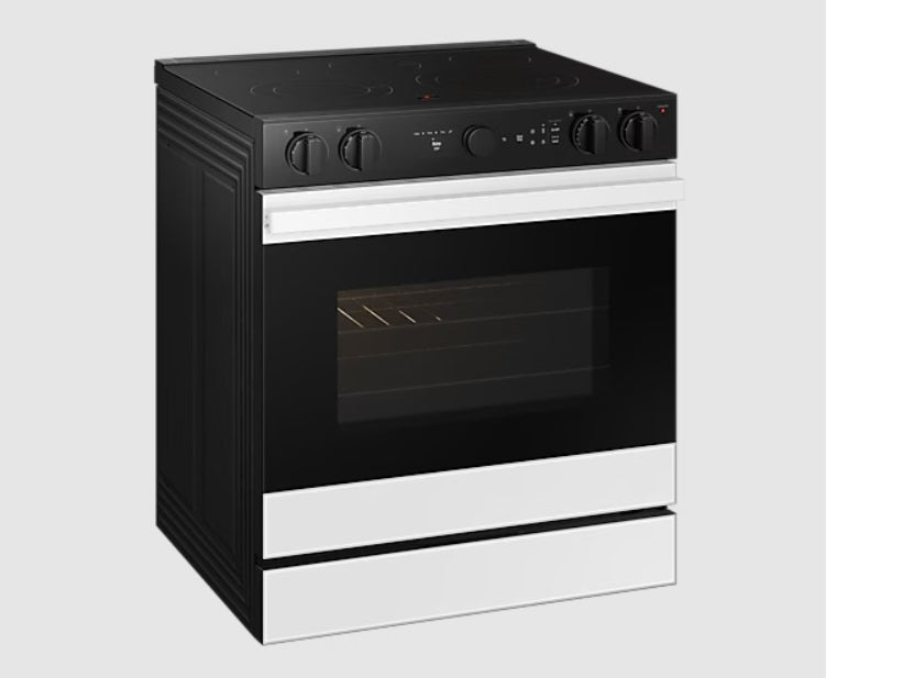 Samsung - 6.3 cu. ft Electric Range in White - NSE6DB850012AC