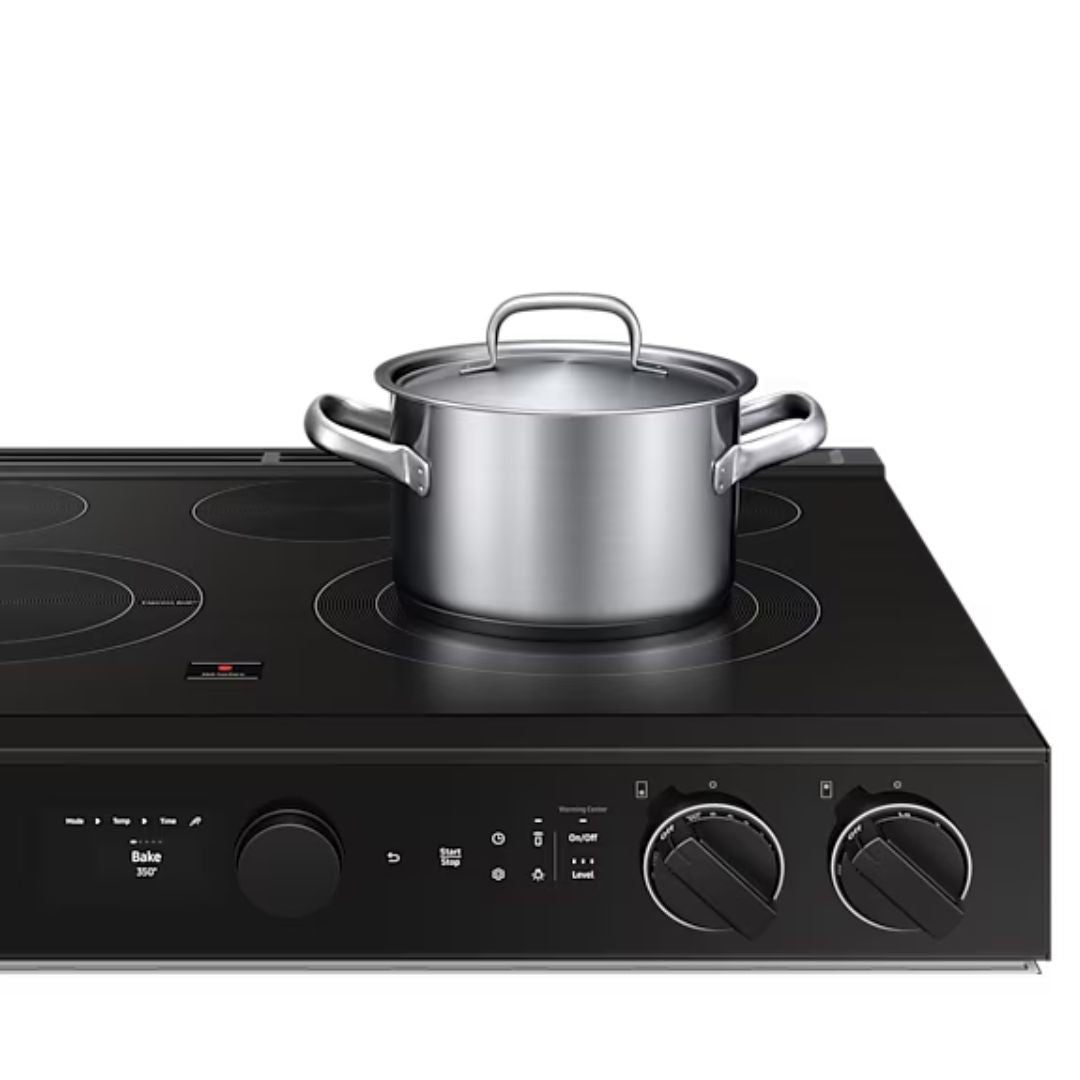 Samsung - 6.3 cu. ft Electric Range in White - NSE6DB870012AC