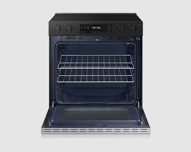 Samsung - 6.3 cu. ft Electric Range in Black - NSE6DG8100SRAC