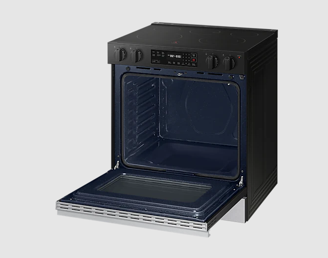 Samsung - 6.3 cu. ft Electric Range in Black - NSE6DG8100SRAC
