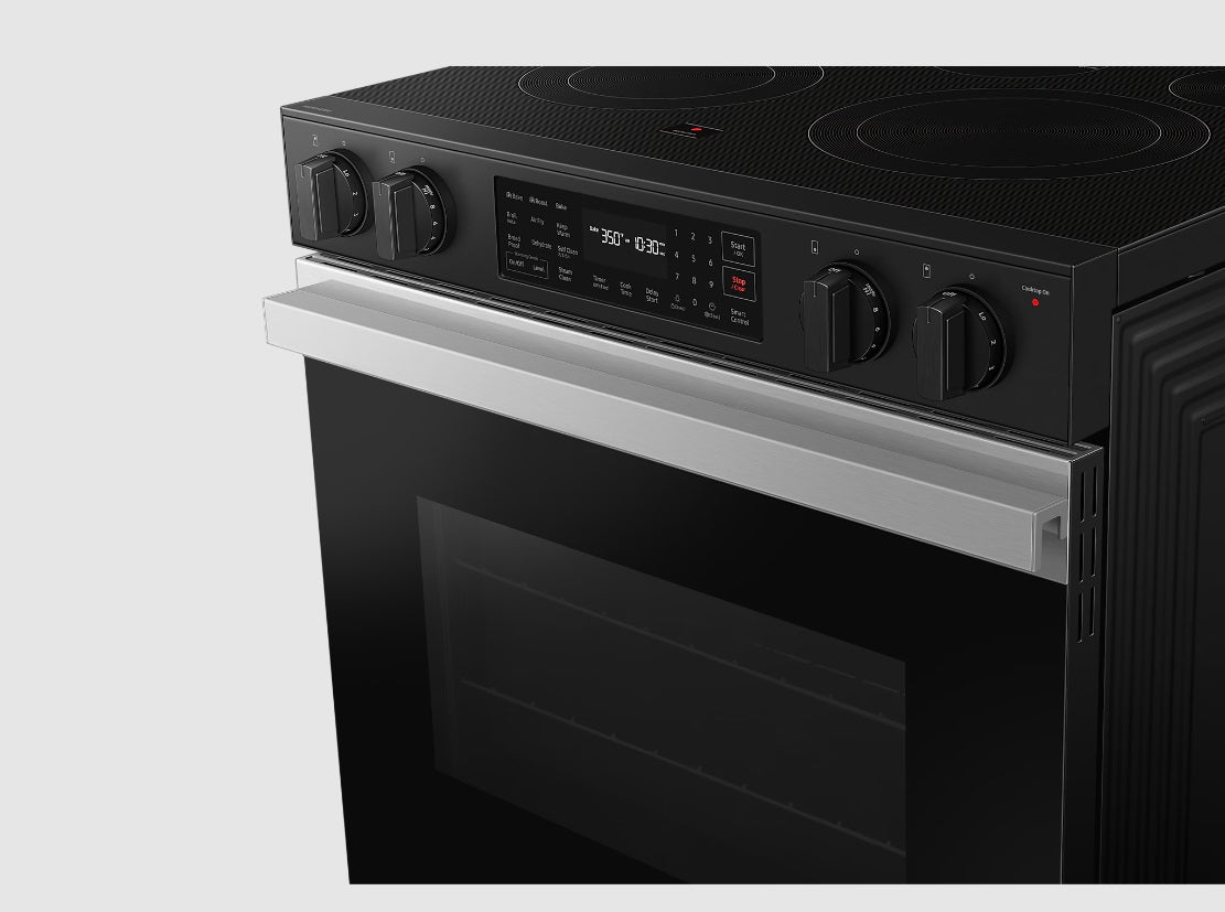 Samsung - 6.3 cu. ft Electric Range in Stainless - NSE6DG8300SRAC
