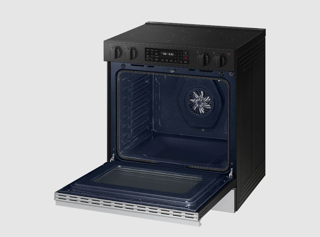 Samsung - 6.3 cu. ft Electric Range in Stainless - NSE6DG8300SRAC