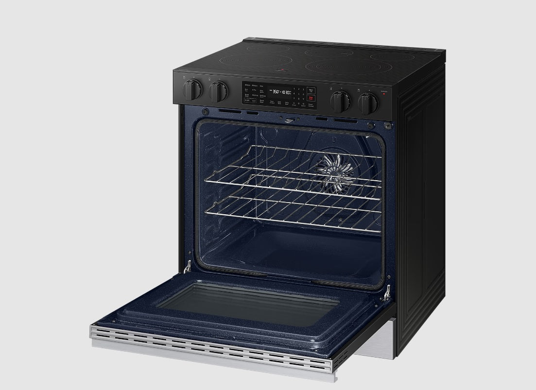 Samsung - 6.3 cu. ft Electric Range in Stainless - NSE6DG8300SRAC