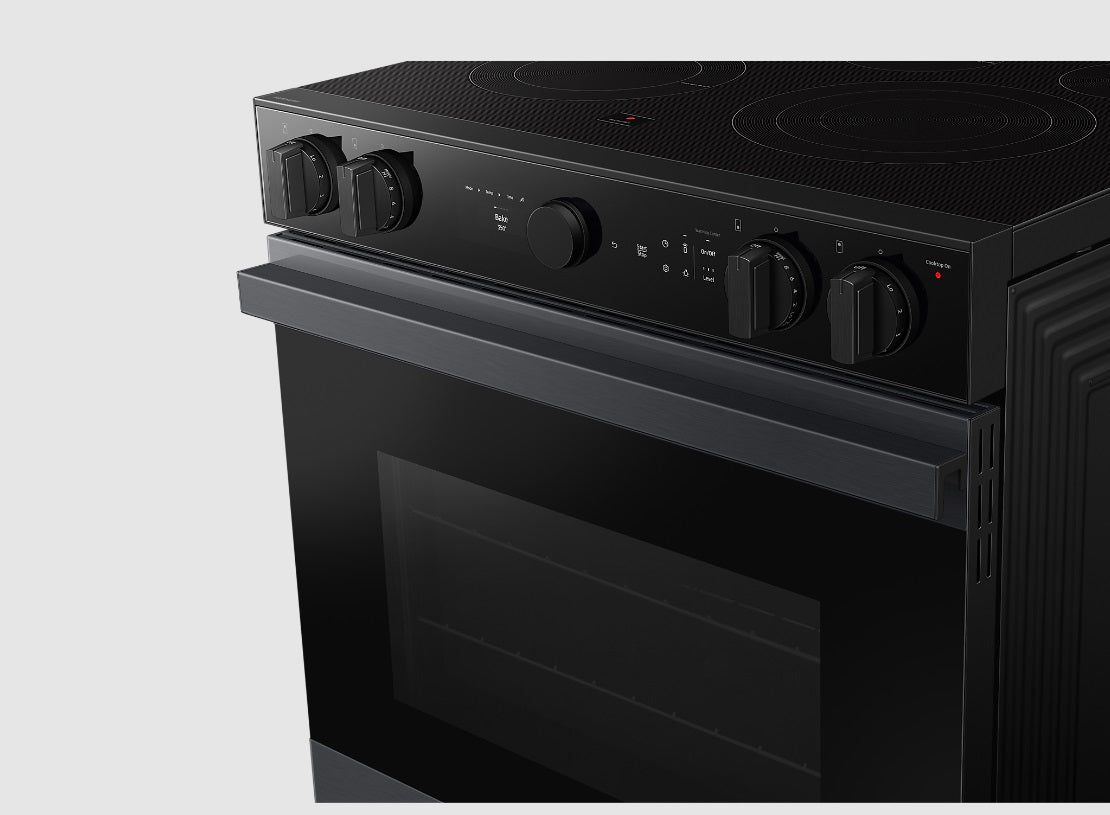 Samsung - 6.3 cu. ft Electric Range in Matte Black - NSE6DG8500MTAC