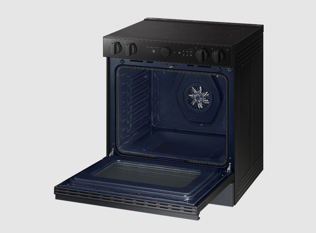 Samsung - 6.3 cu. ft Electric Range in Matte Black - NSE6DG8500MTAC