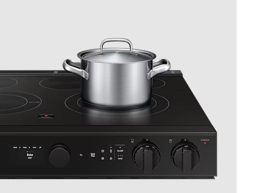 Samsung - 6.3 cu. ft Electric Range in Matte Black - NSE6DG8500MTAC