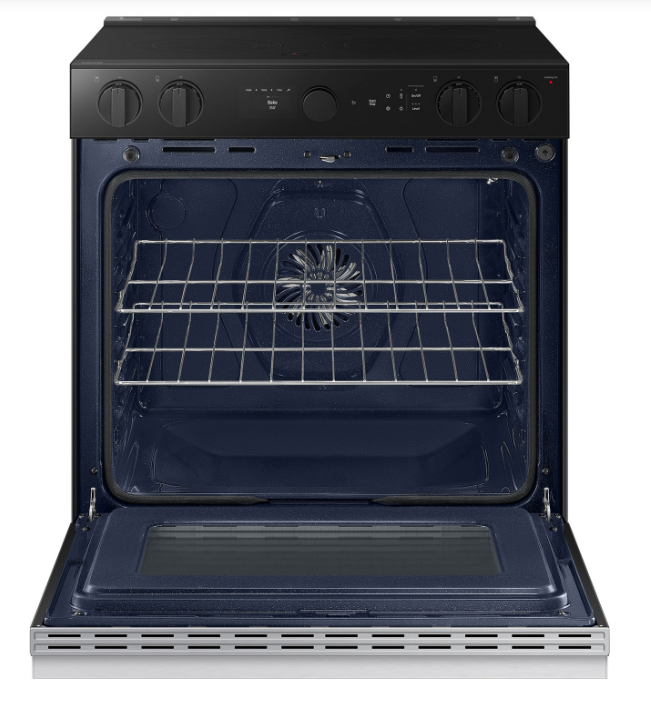 Samsung - 6.3 cu. ft Electric Range in Stainless - NSE6DG8500SRAC