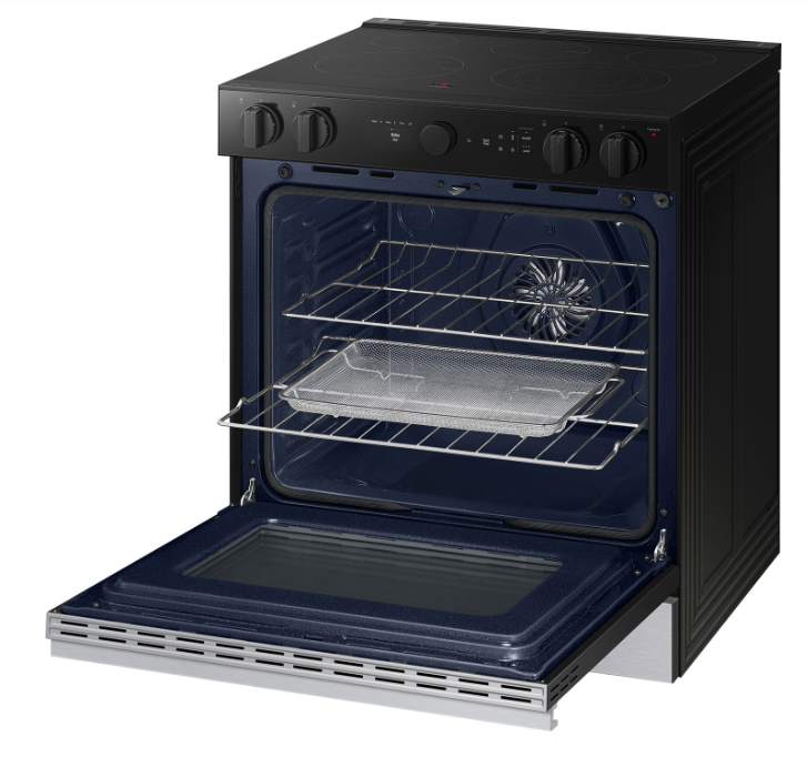 Samsung - 6.3 cu. ft Electric Range in Stainless - NSE6DG8500SRAC