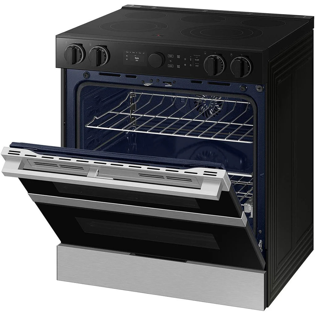 Samsung - 6.1 cu. ft Electric Range in Stainless - NSE6DG8550SRAC