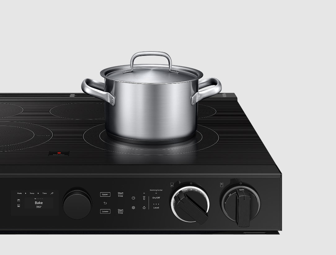 Samsung - 6.1 cu. ft Electric Range in Stainless - NSE6DG8550SRAC