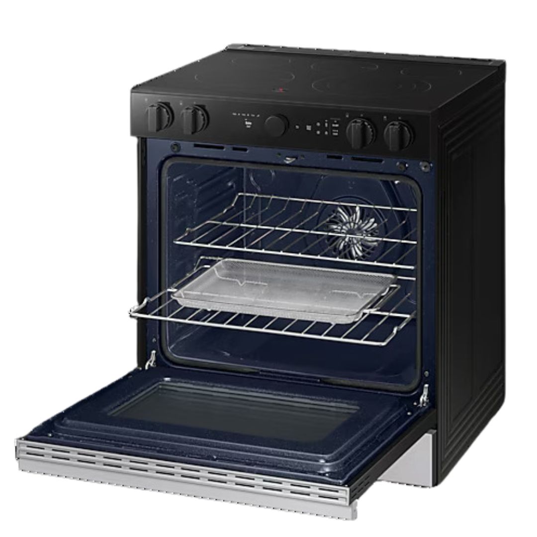 Samsung - 6.3 cu. ft Electric Range in Stainless - NSE6DG8700SRAC