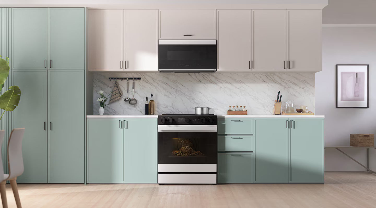 Samsung - 6.3 cu. ft Electric Range in Stainless - NSE6DG8700SRAC