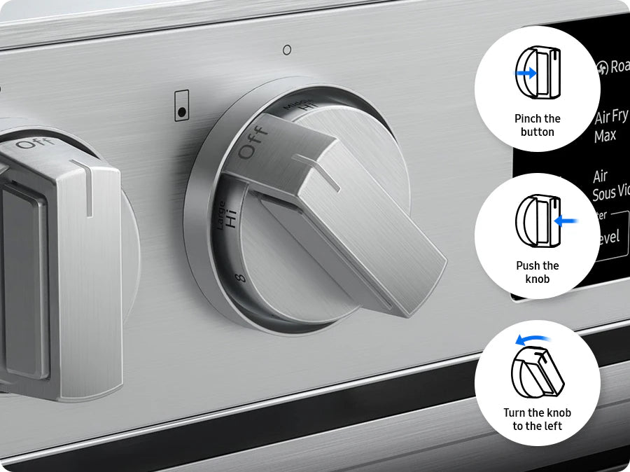 Samsung - 6.3 cu. ft Electric Range in Black Stainless - NSE80H63SEAC