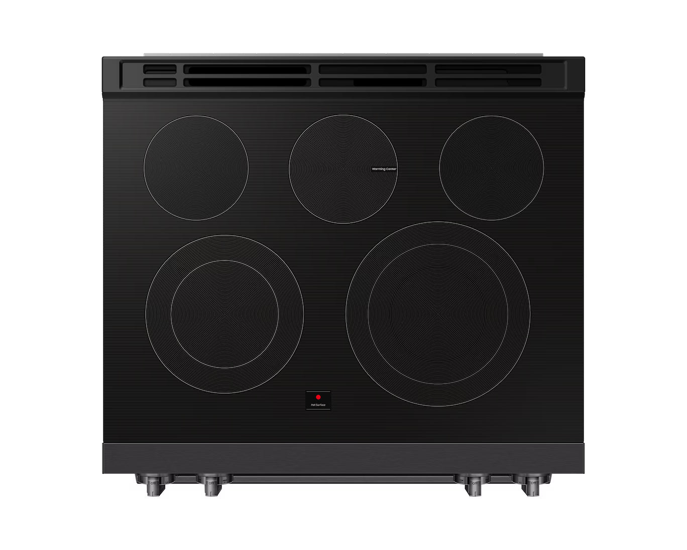 Samsung - 6.3 cu. ft Electric Range in Black Stainless - NSE80H63SEAC