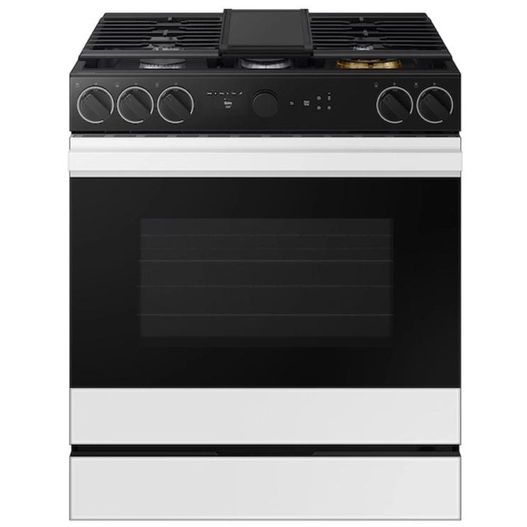Samsung - 6 cu. ft Gas Range in White - NSG6DB870012AA