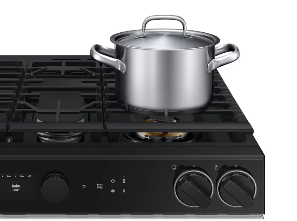 Samsung - 6 cu. ft Gas Range in White - NSG6DB870012AA