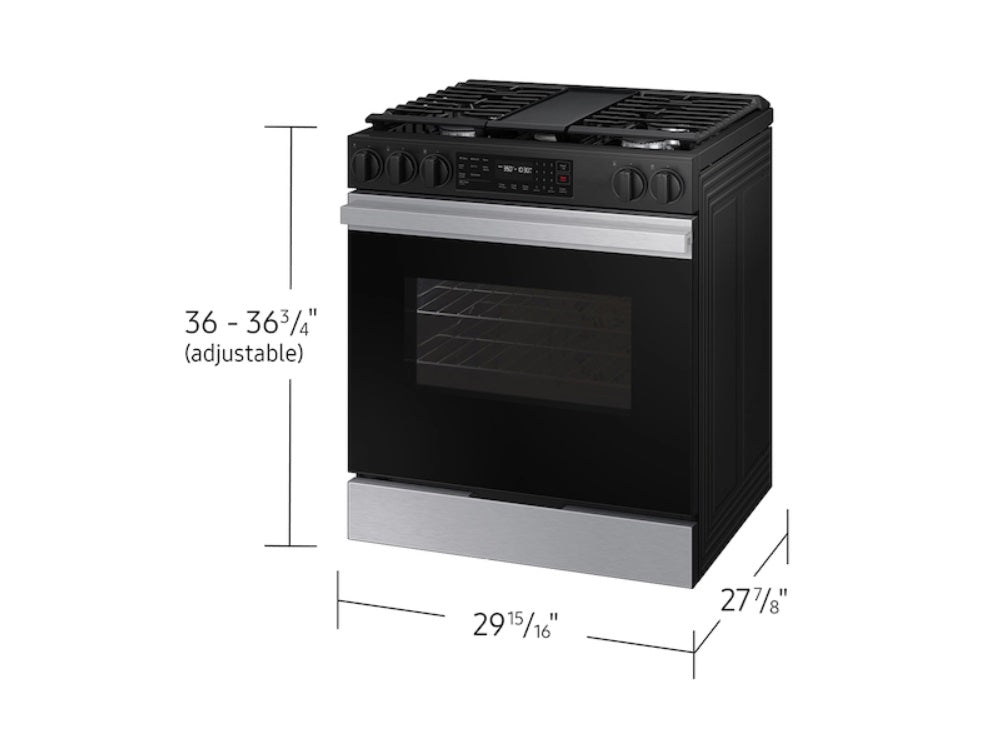 Samsung - 6 cu. ft Gas Range in Stainless - NSG6DG8300SRAA
