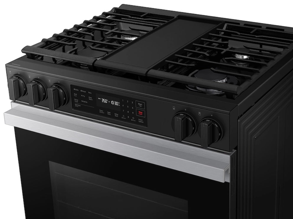 Samsung - 6 cu. ft Gas Range in Stainless - NSG6DG8300SRAA