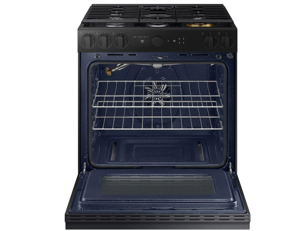 Samsung - 6 cu. ft Gas Range in Matte Black - NSG6DG8500MTAA