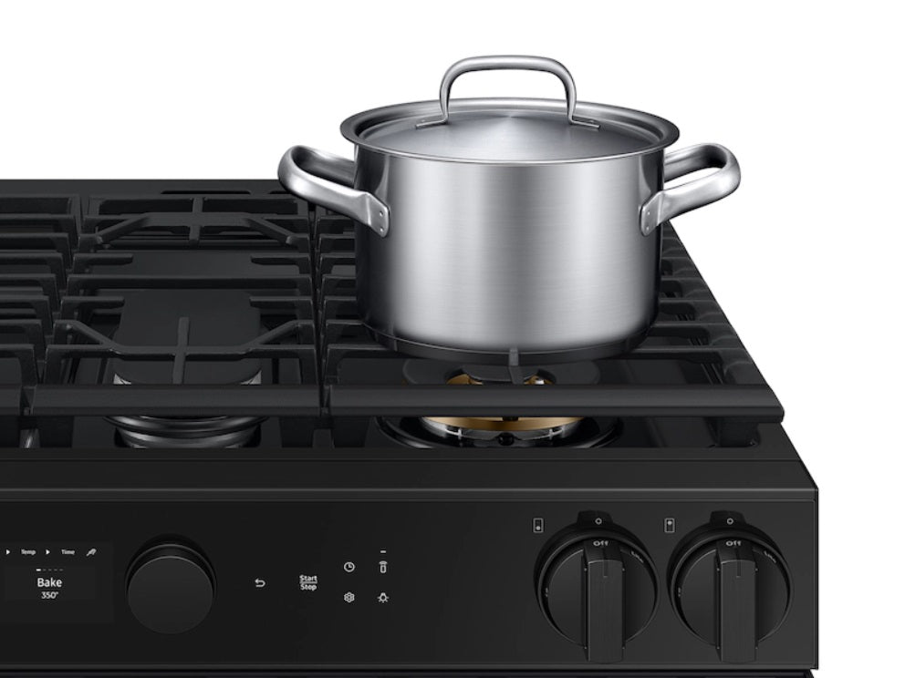 Samsung - 6 cu. ft Gas Range in Matte Black - NSG6DG8500MTAA