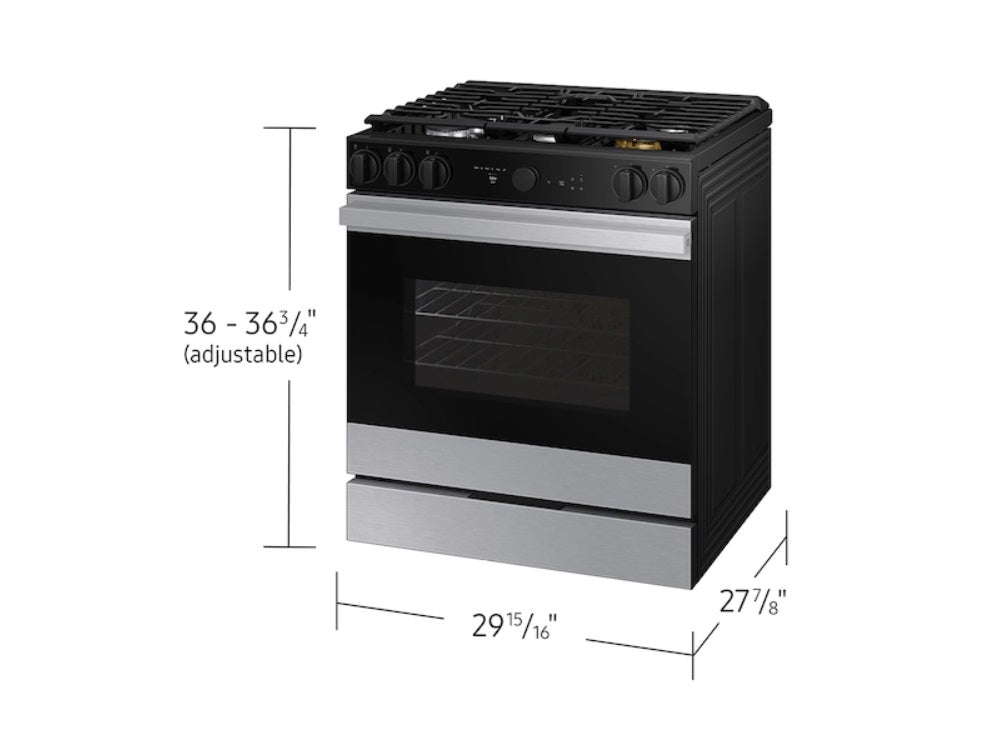 Samsung - 6 cu. ft Gas Range in Stainless - NSG6DG8500SRAA