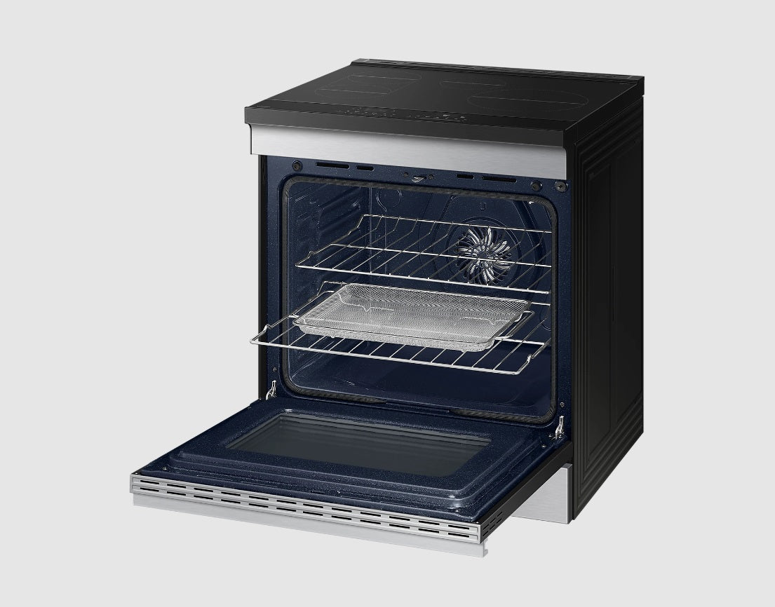 Samsung - 6.3 cu. ft Induction Range in Dark Grey - NSI6DG9500SRAC