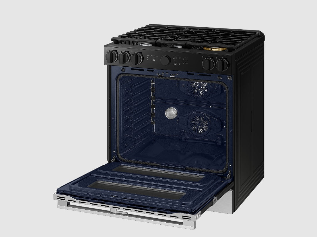 Samsung - 6.3 cu. ft Dual Fuel Range in Stainless - NSY6DG8550SRAC