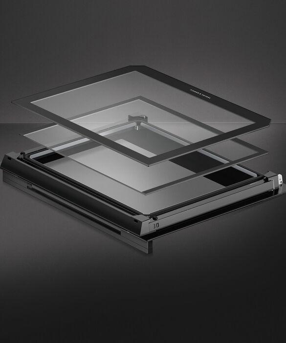 Fisher Paykel - 3 cu. ft Single Wall Wall Oven in Black - OB24SCD9PB1