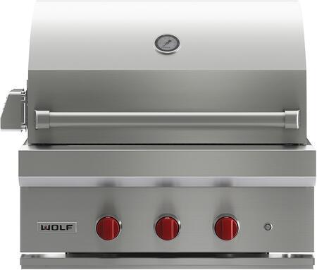 Wolf - 3 Burner Gas BBQ in Stainless - OG30