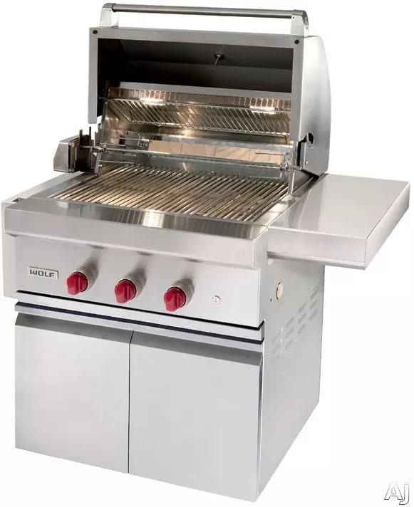 Wolf - 3 Burner Gas BBQ in Stainless - OG30-LP